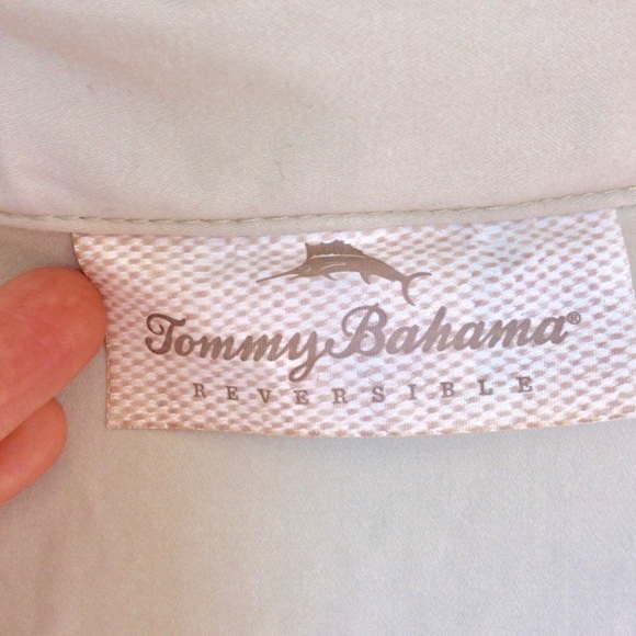 Tommy Bahama Top Sail Reversible Cotton Vest Grey and Tan Men’s XL - Picture 8 of 14